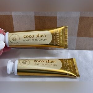 NEW B&BW(2)Coco Shea Honey Fragranced Hand Cream with Shea butter 1 oz each